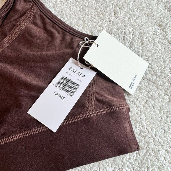 Alala Womens Adult Surf Bra Sz L Inspired by Wetsuit stitching Medium Support - Picture 8 of 16